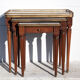 Tables gigognes bois et marbre, Louis XVI style