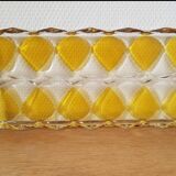 vintage pressed molded glass top