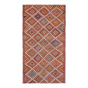 Vintage Turkish Oushak Handmade Wool Cotton Orange Area Rug 172x320