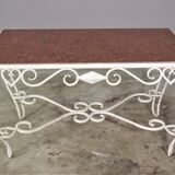 Vintage table by carrara carrara marmo and worn marma, 40s