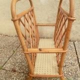 Wicker magazine holder