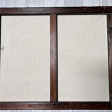 Still life painting of grapes and apples.