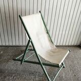 Foldable wooden long chair