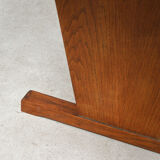 Polygonal teak bistro table