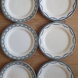 6 flat plates Terre de Fer Salins
