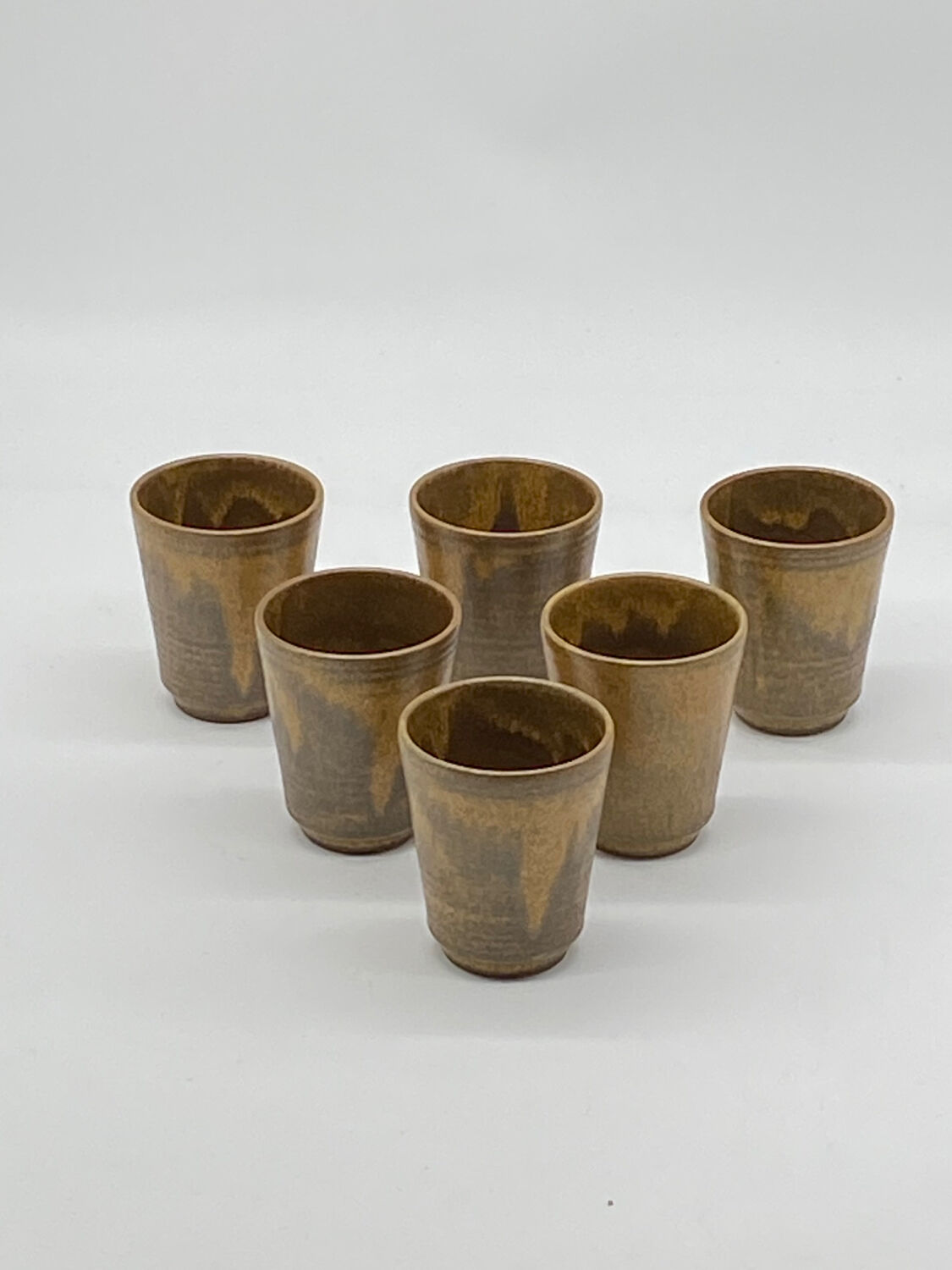 Glass / ceramic cup / stoneware / Digoin / vintage