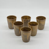 Glass / ceramic cup / stoneware / Digoin / vintage