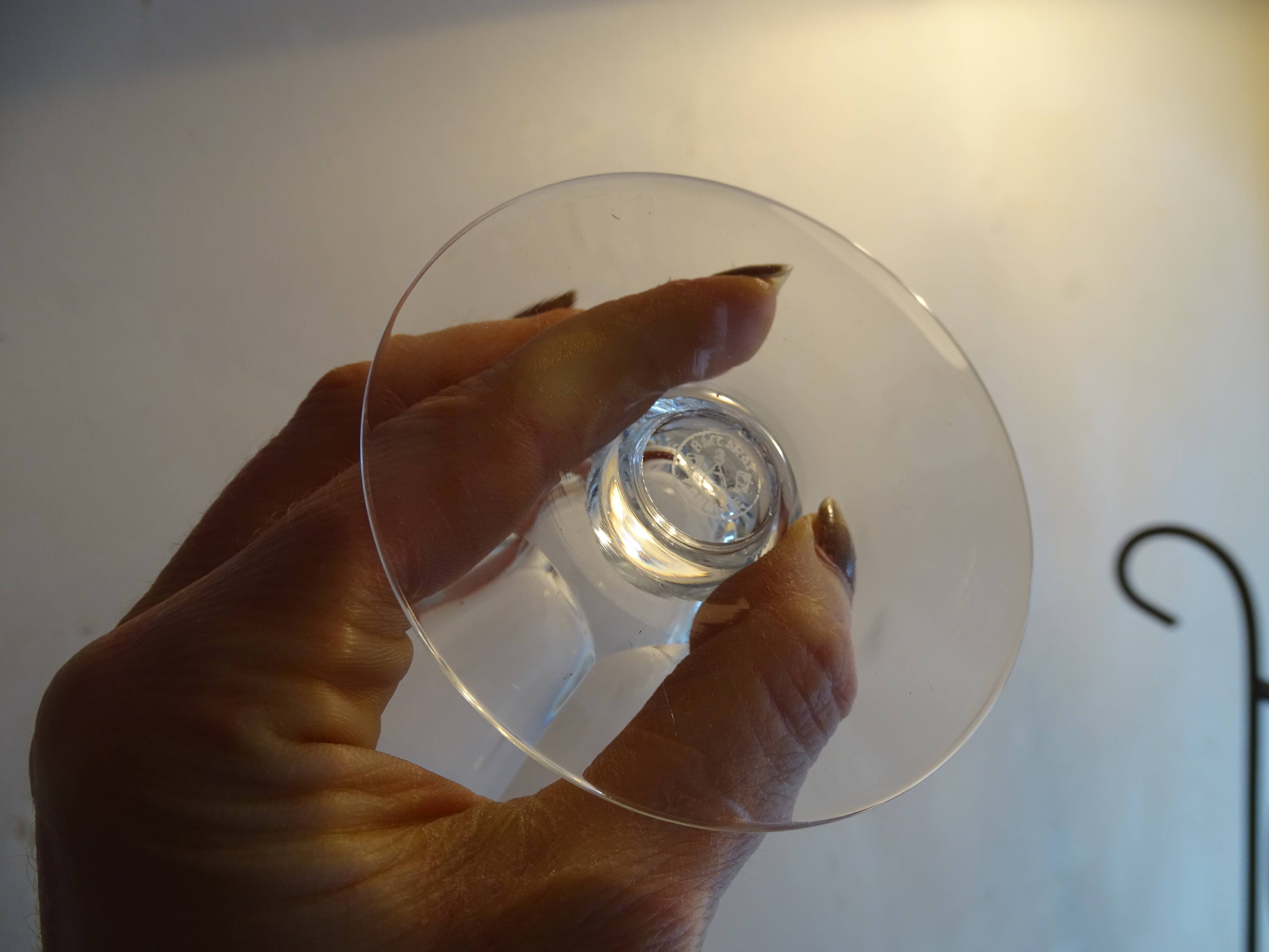 8 Baccarat Talleyrand crystal water glasses signed