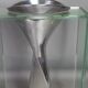 Vase fonte aluminium & verre sans défaut 34 cm De Lisa Mori
