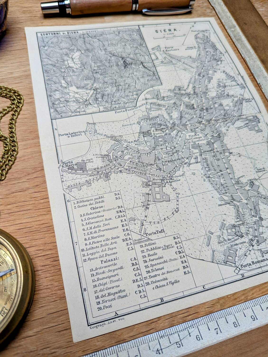 Printed in 1894, Siena, Italy.