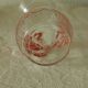 Hyacinth vase in glass decoration grave years 1950