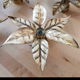 Brass flower floral wall sconce, Willy Daro for Massive, Belgium 1970s