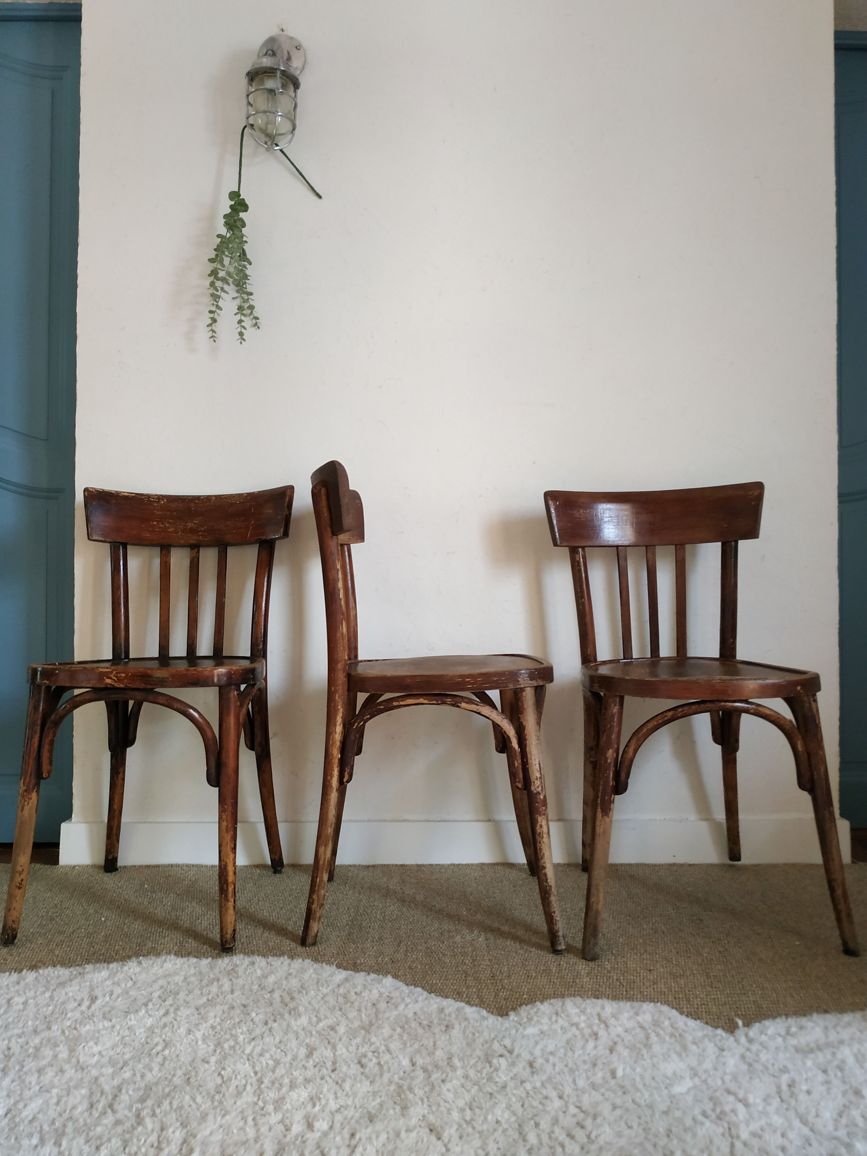 Lot of 4 chairs bistro Baumann
