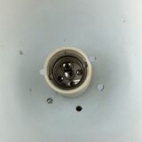 60s 70s table lamp ball lamp spring chrome metal space age design