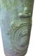 Vintage stone pot / vase with medallion