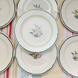 7 assiettes Gien Butterfly