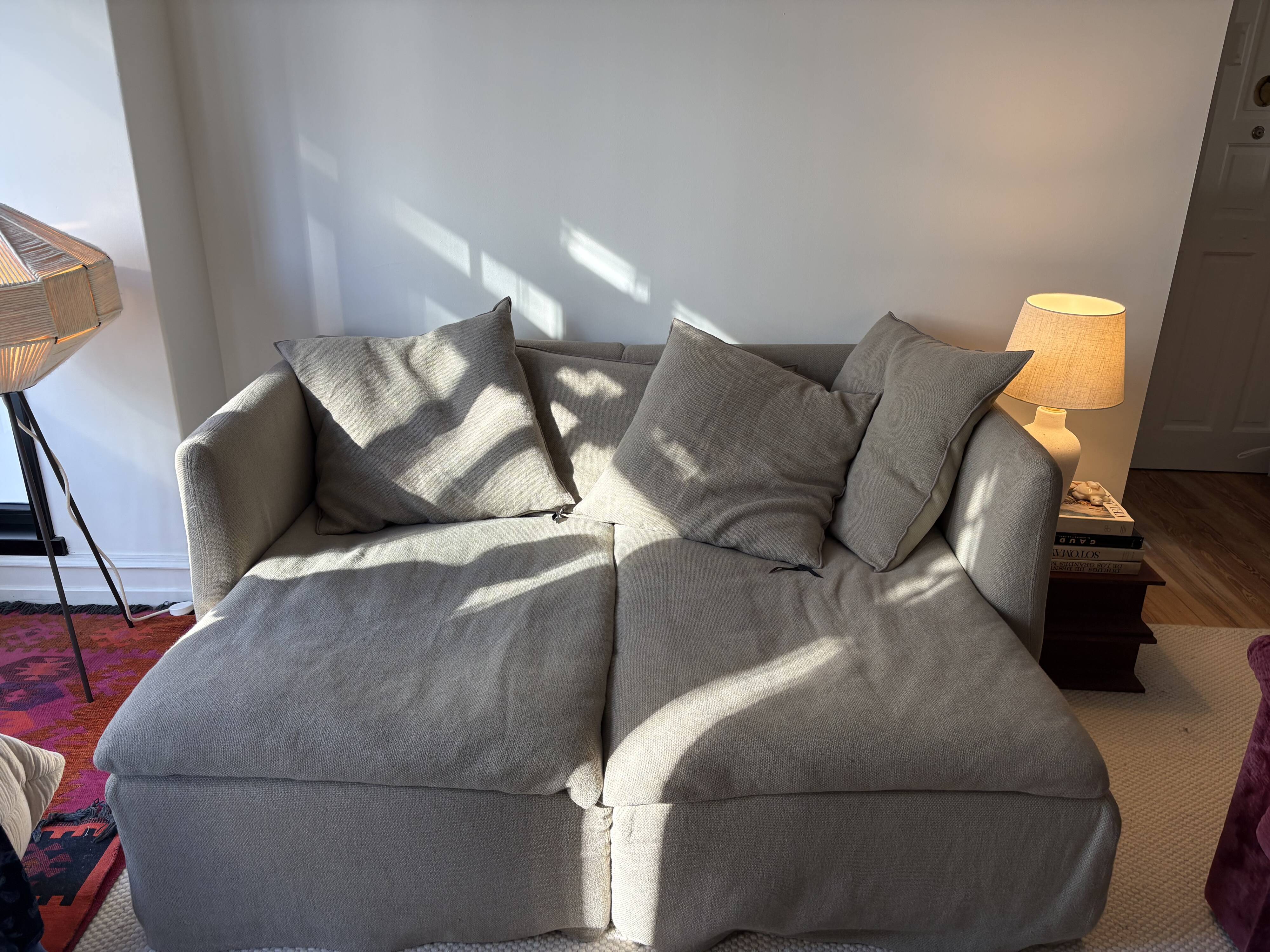 Boho Modular Sofa-Linen Formentera Holiday Home