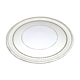 Limoges porcelain pie dish with gold trim, 32cm.