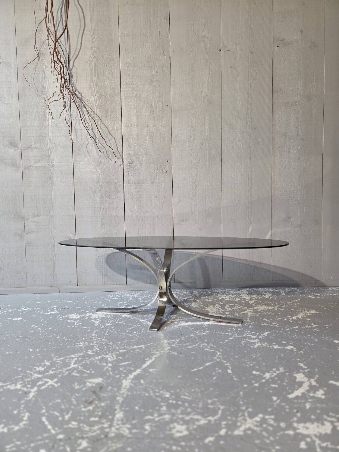 Glass coffee table