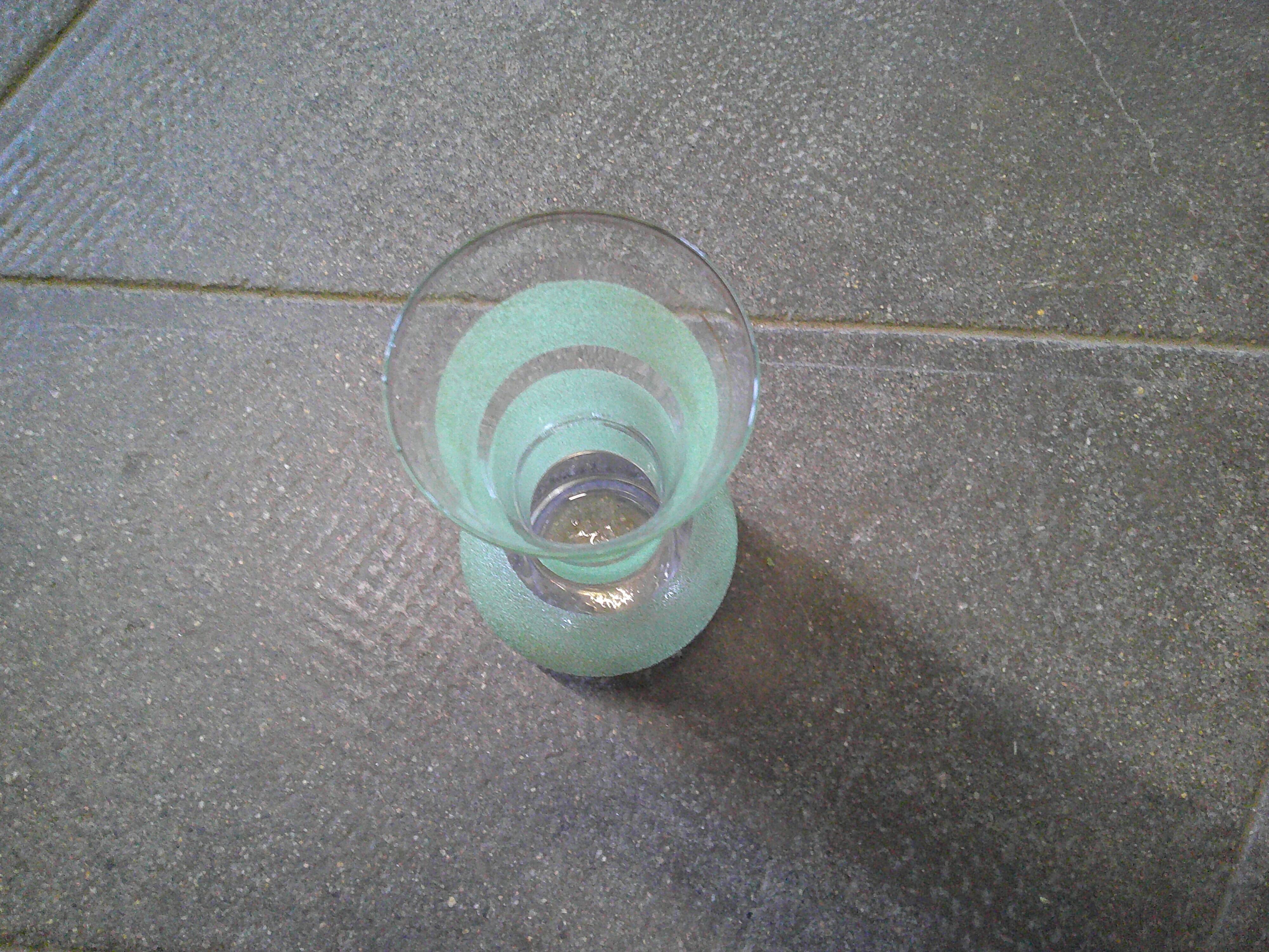 Small granite glass vase