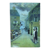 Peinture parisienne huile sur toile Montmartre / Tableau de Paris