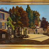 Huile sur toile, Plein soleil à Meudon  par Charles Teyton