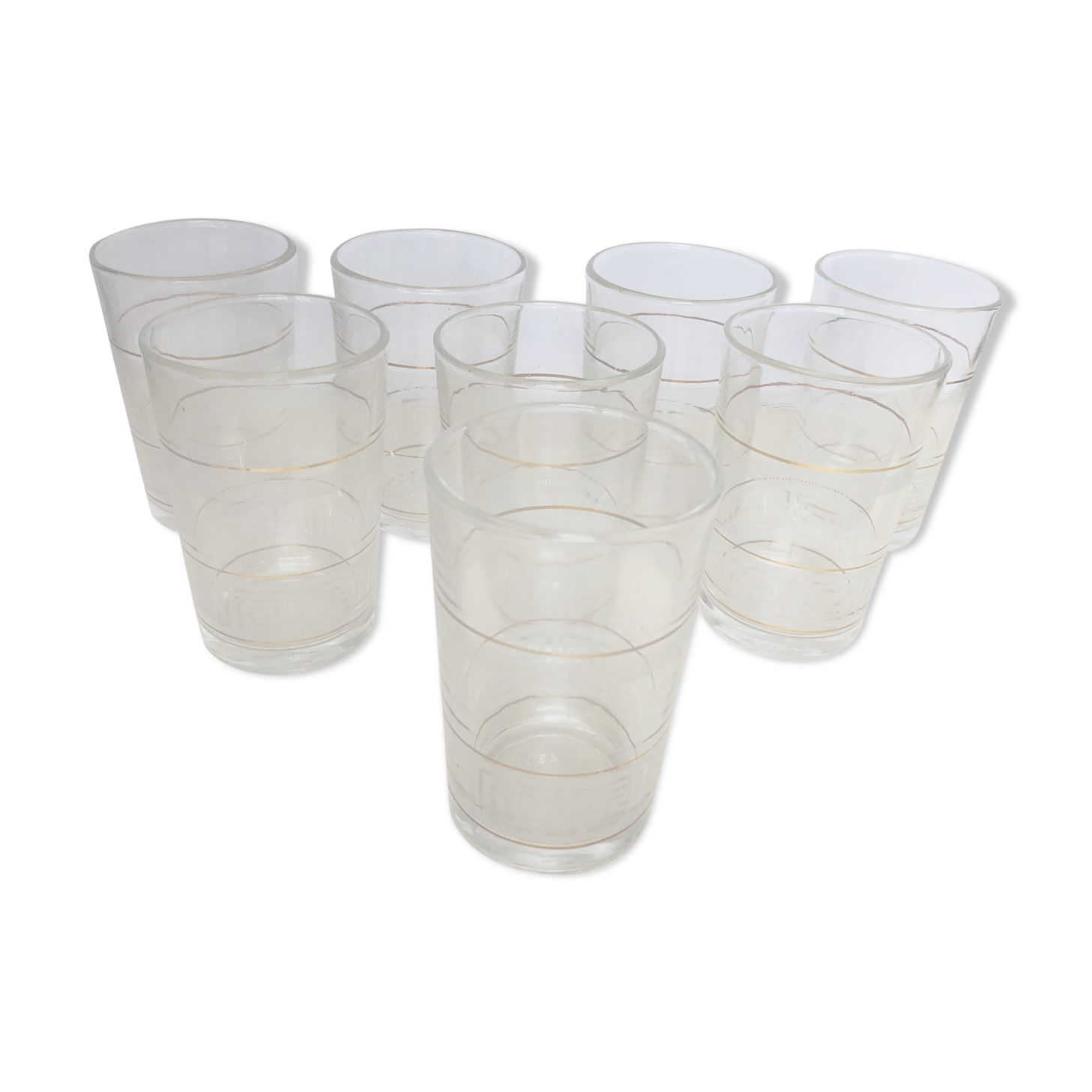 Set of 8 tea glasses