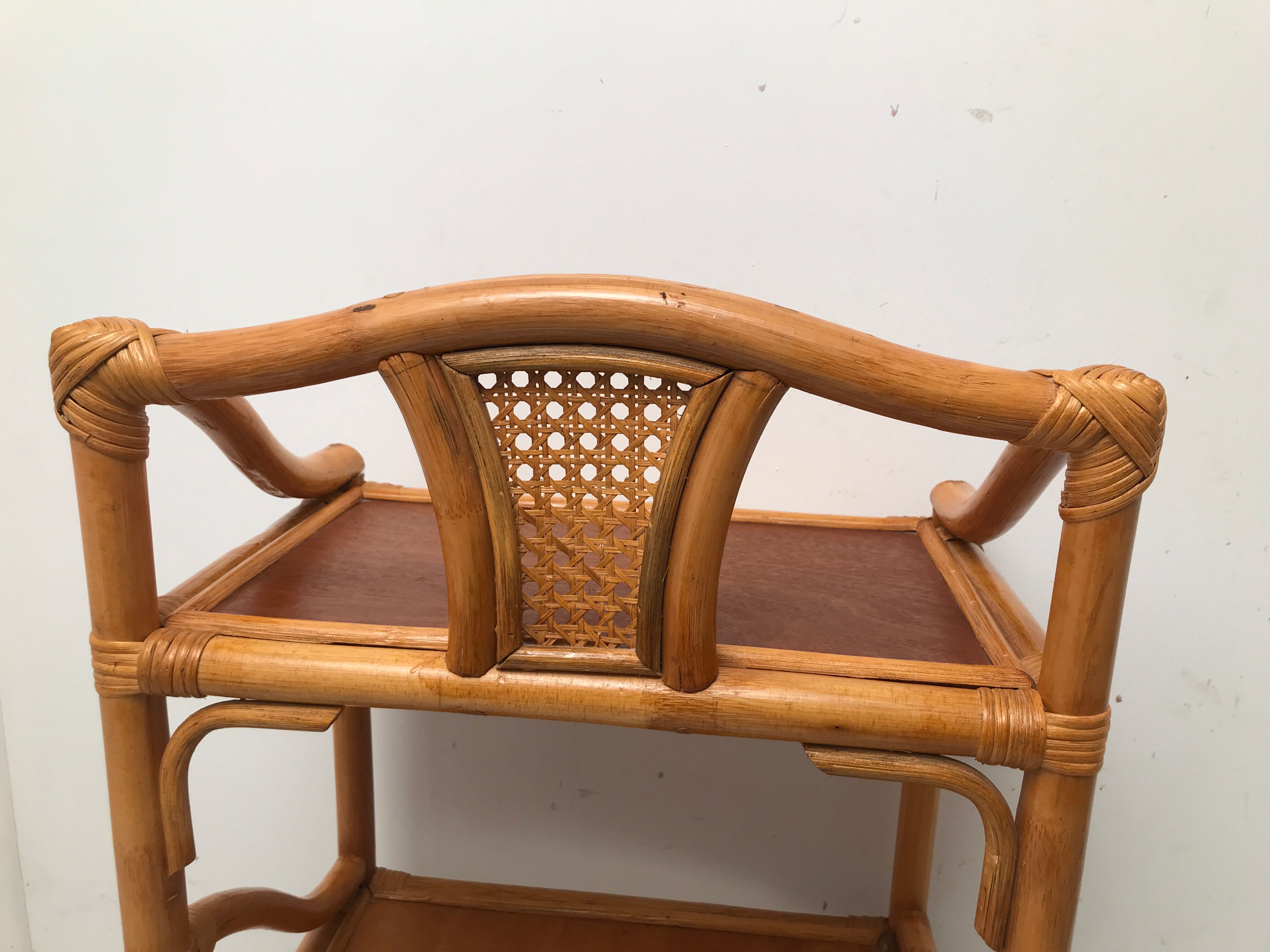 Etagère en bambou 3 niveaux vintage