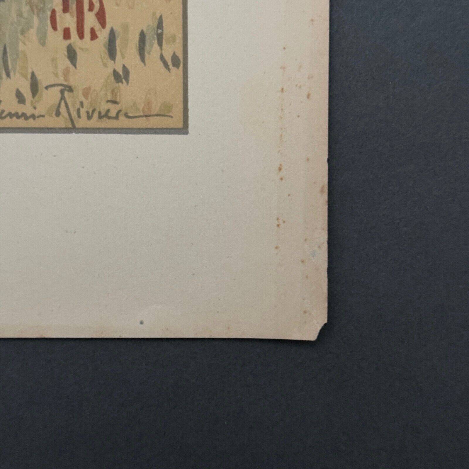 Lithograph by Henri Rivière, The Magic of the Hours - The Rising Storm