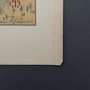 Lithographie par Henri Rivière La Féérie des Heures - L'Orage qui monte