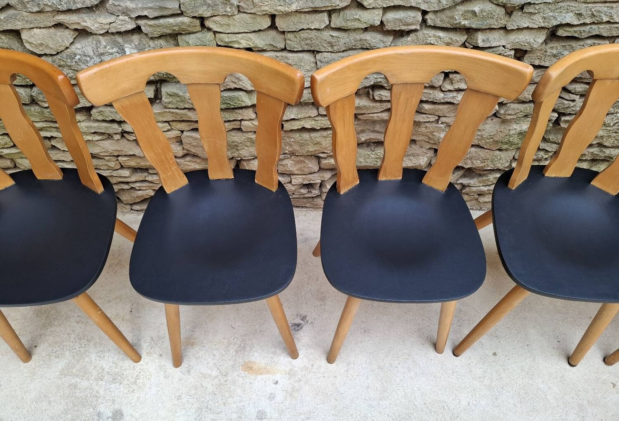 Set of 12 bistro chairs