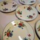 6 flat plates from Salins les Bains, "Poppies" pattern, in very good condition