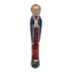 Virgin in polychrome enameled earthenware, 20th century