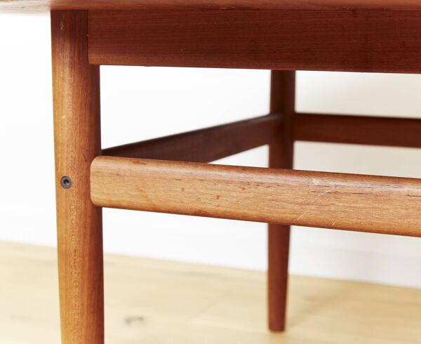 Table basse vintage par Niels Bach pour Niels Bach As, années 1960.