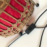 Lamp to be placed in rattan