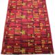 Small geometric abstract wool bouclé carpet/rug, 1950s, Czechoslovakia