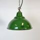 Industrial Green Enamel Factory Pendant Lamp from Maxlume, 1960s