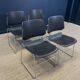 Ensemble de 4 chaises matrix par tolleson pour krueger années 70 usa