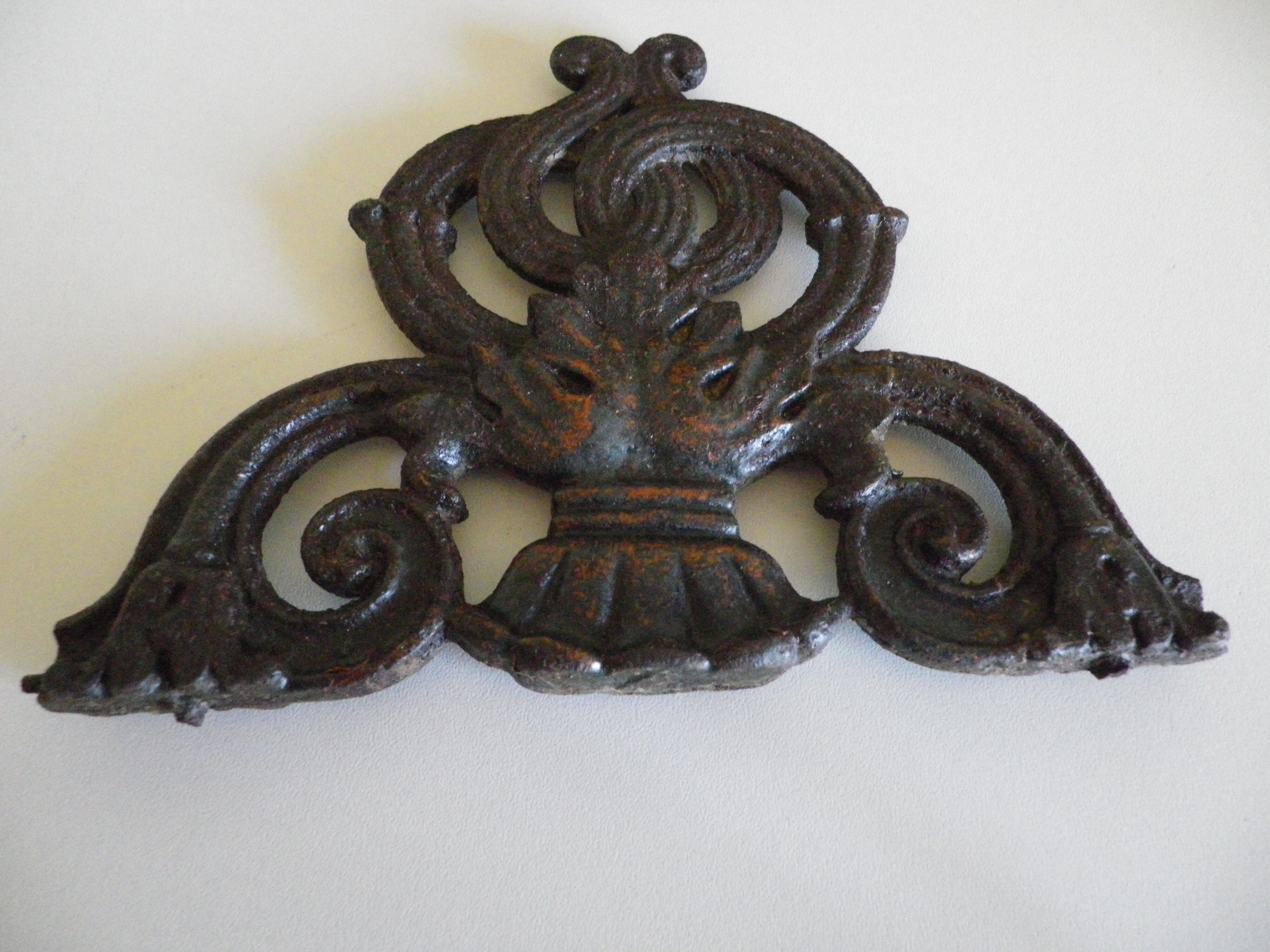 Old metal door ornament - 1930s