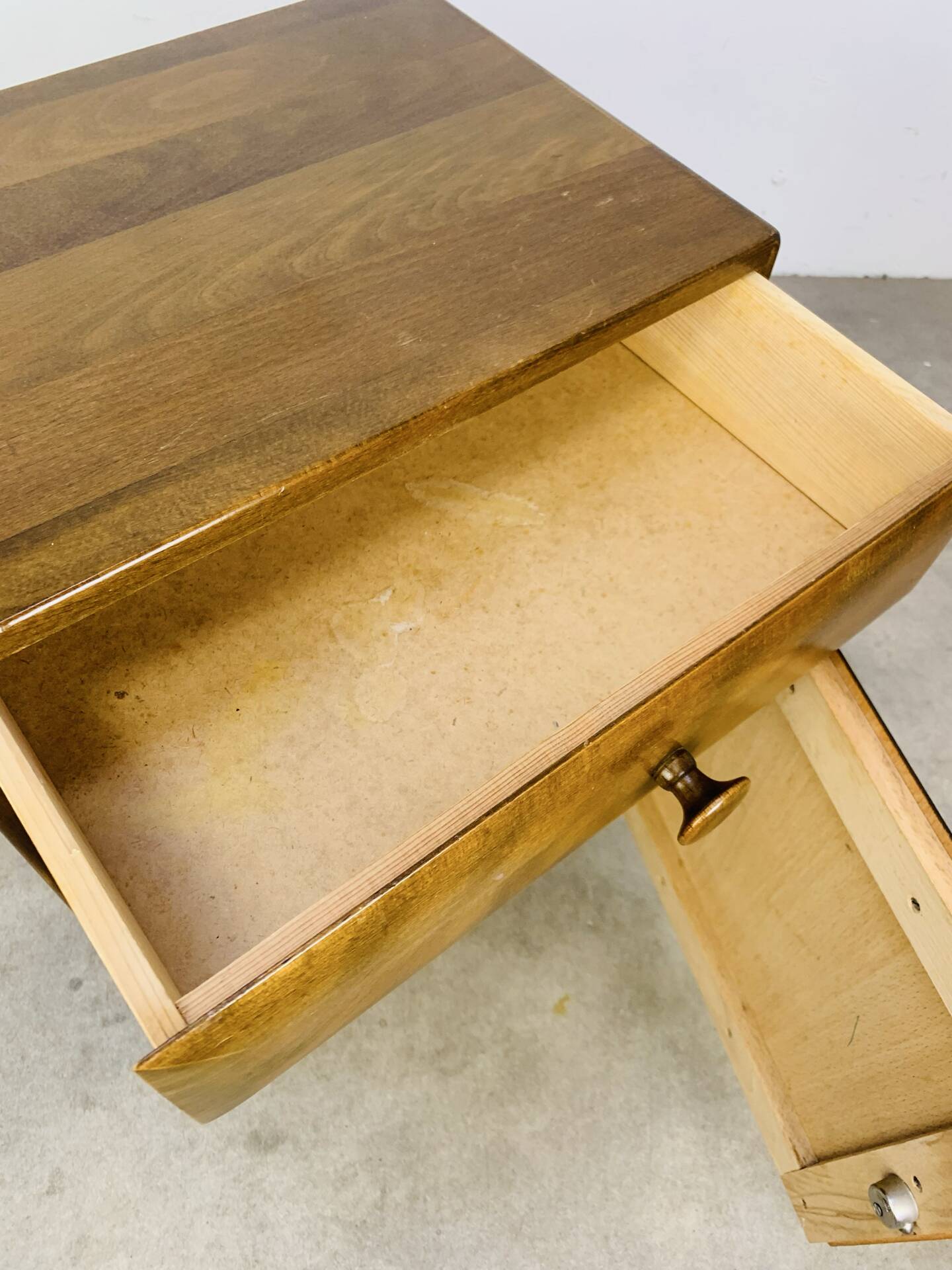 Art Deco bedside table in wood, 1940s/50s
