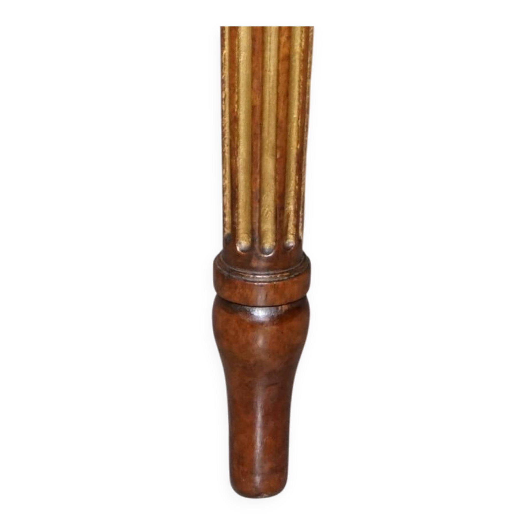 Pair of Carved Golden Wood Accent Chairs