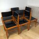 Series of 6 vintage Scandinavian style chairs
