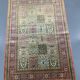 Oriental rug 100% silk hand-knotted – Bakhtiar box pattern 203x124 cm