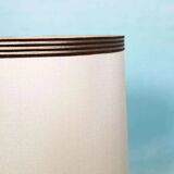 1960s bohemian table lamp, space age wooden bedside lamp