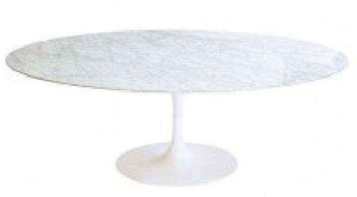 Marble table with tulip base