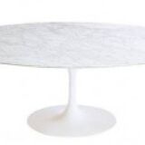 Marble table with tulip base