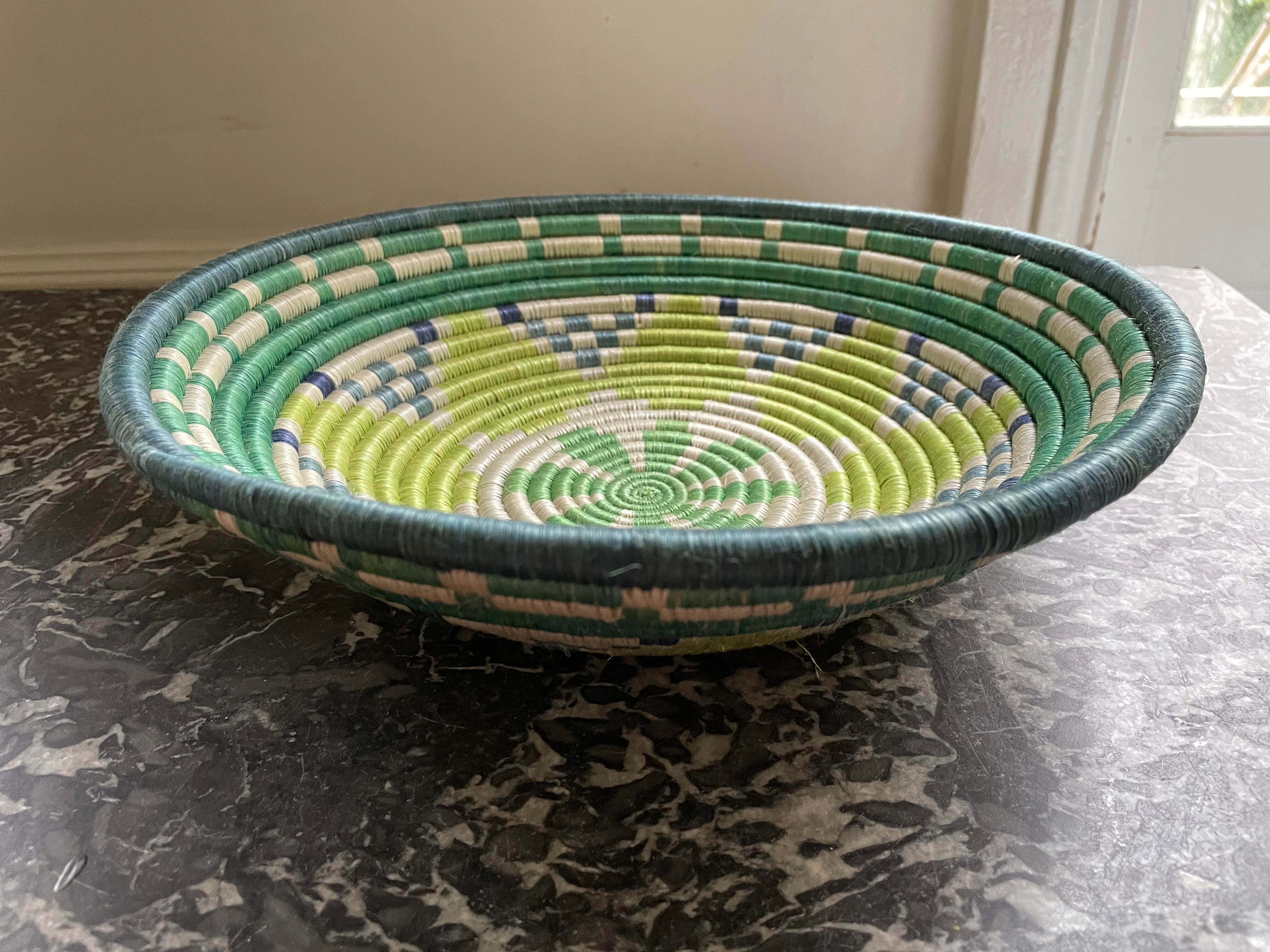 African spiral fruit basket