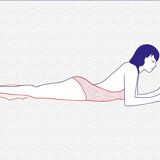 Illustration A4 naiade no. 5/8 brittany bather sea