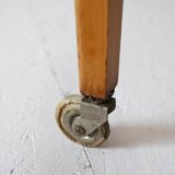 Vintage wooden and glass serving trolley