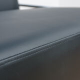 Swedish Leather Sofa and Armchair by Gunilla Allard for Lammhults, 1990s, Set of 2